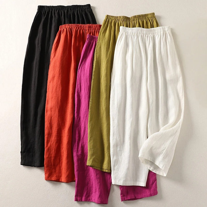 Amalia™ | Pantaloni Eleganti in Cotone e Lino con Vita Comoda