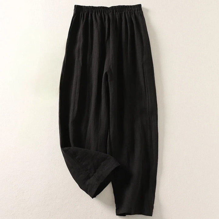 Amalia™ | Pantaloni Eleganti in Cotone e Lino con Vita Comoda