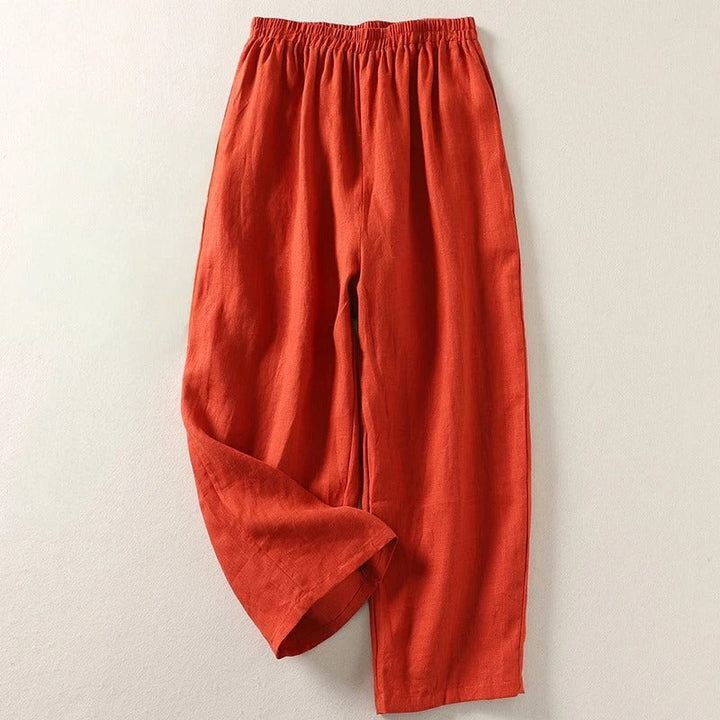 Amalia™ | Pantaloni Eleganti in Cotone e Lino con Vita Comoda