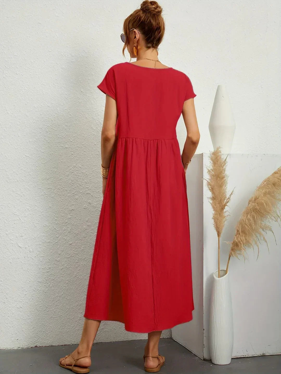 Gabrielle™ | Abito Midi Fluido - Eleganza Senza Tempo