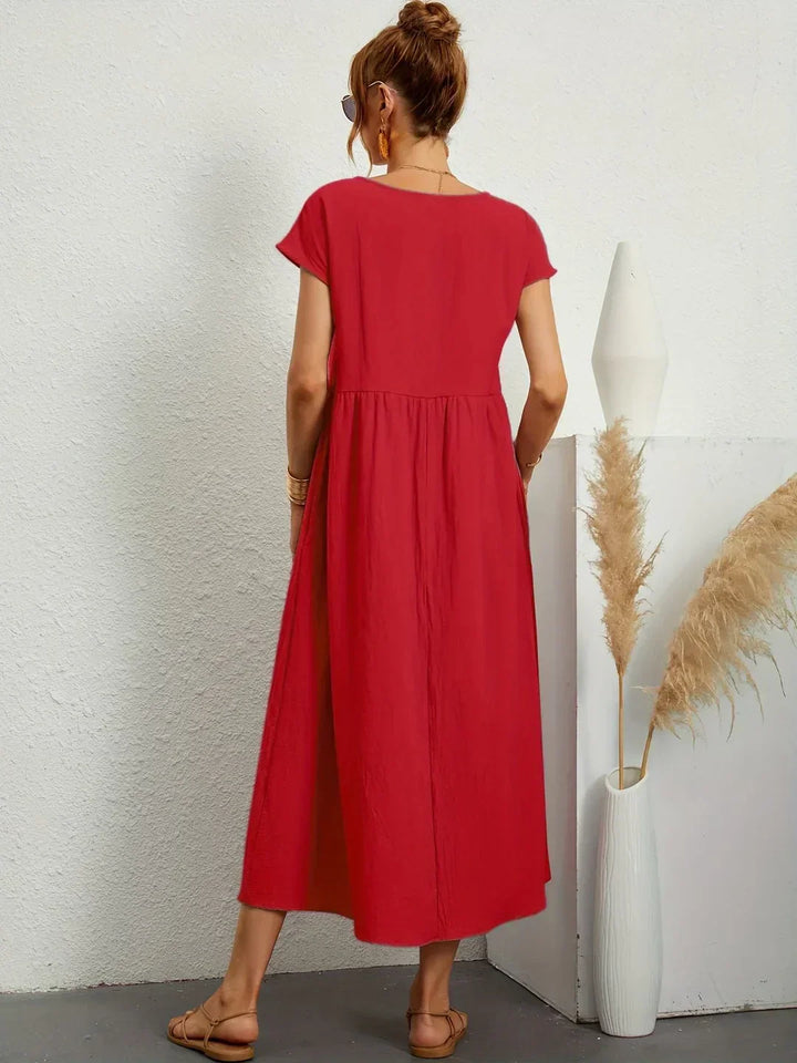 Gabrielle™ | Abito Midi Fluido - Eleganza Senza Tempo