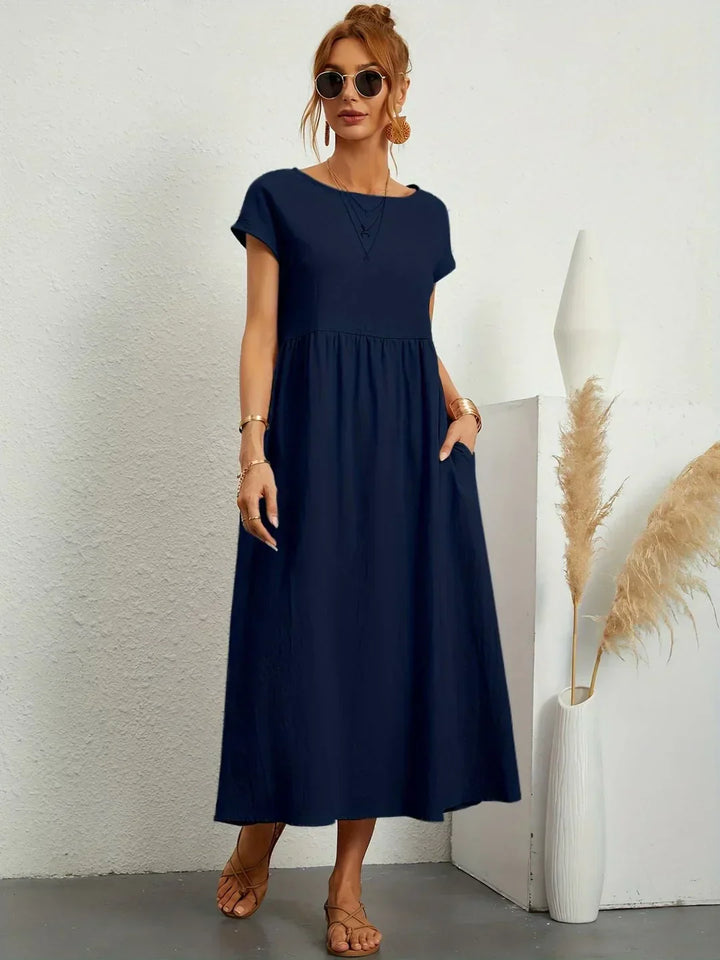 Gabrielle™ | Abito Midi Fluido - Eleganza Senza Tempo