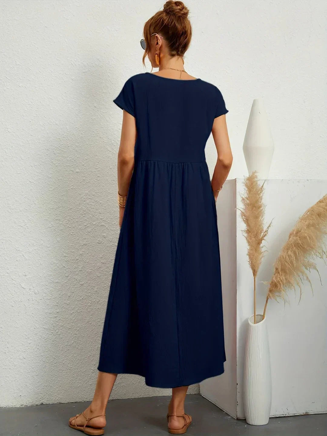 Gabrielle™ | Abito Midi Fluido - Eleganza Senza Tempo
