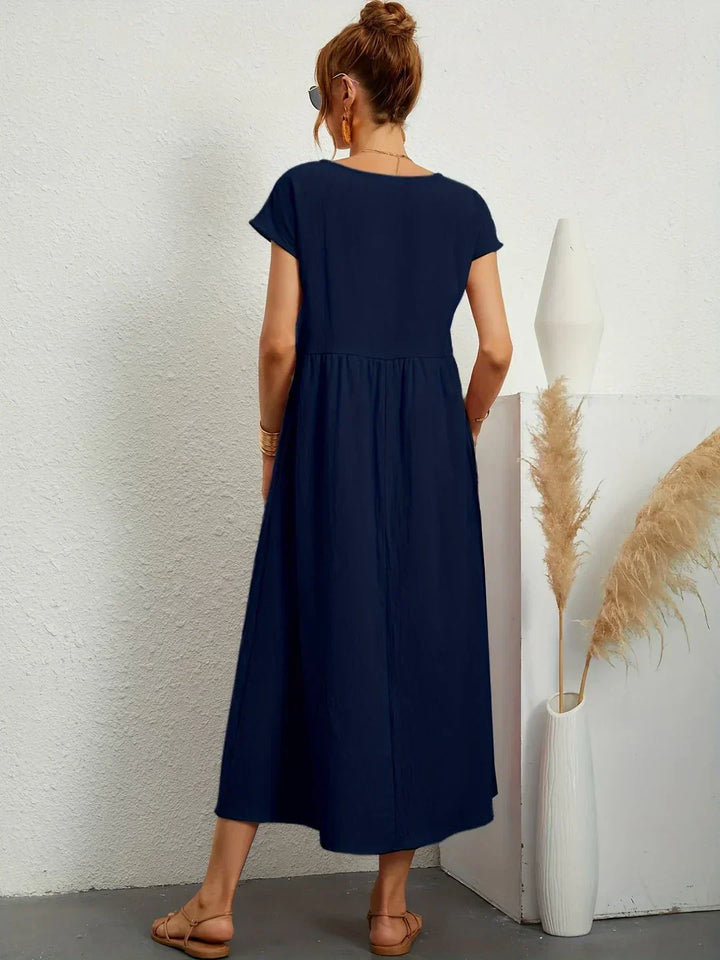 Gabrielle™ | Abito Midi Fluido - Eleganza Senza Tempo