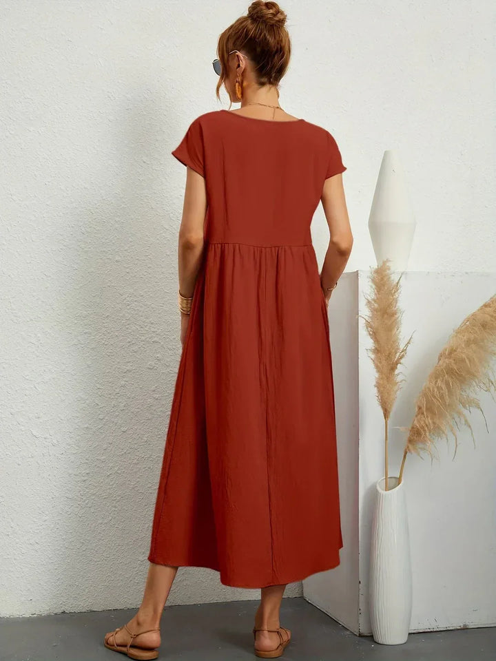 Gabrielle™ | Abito Midi Fluido - Eleganza Senza Tempo