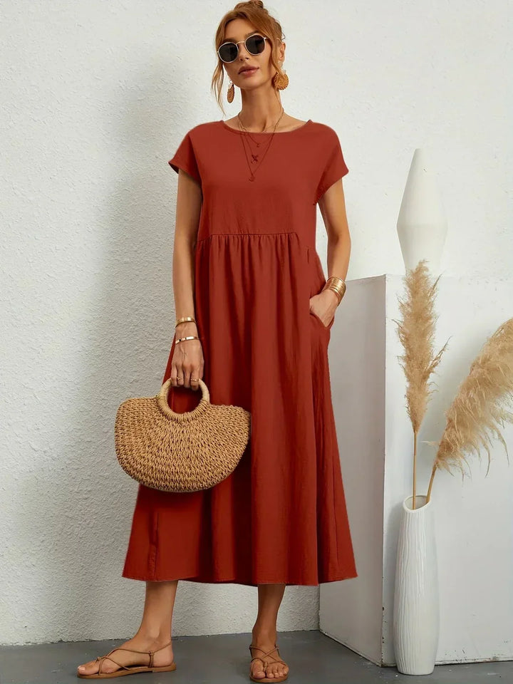 Gabrielle™ | Abito Midi Fluido - Eleganza Senza Tempo