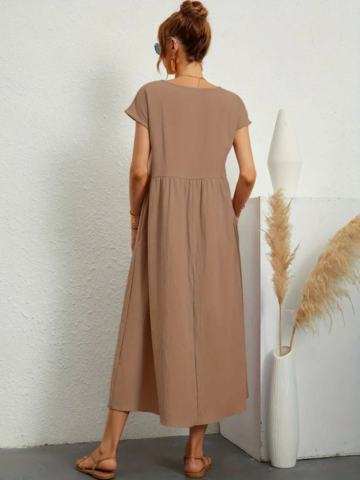 Gabrielle™ | Abito Midi Fluido - Eleganza Senza Tempo