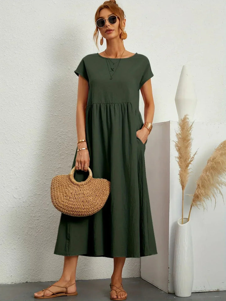 Gabrielle™ | Abito Midi Fluido - Eleganza Senza Tempo