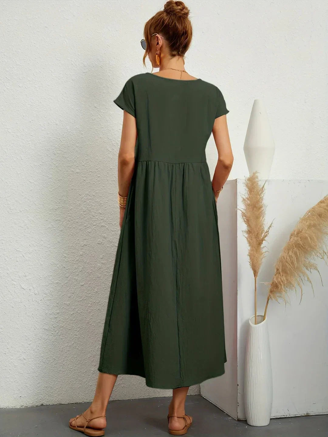 Gabrielle™ | Abito Midi Fluido - Eleganza Senza Tempo