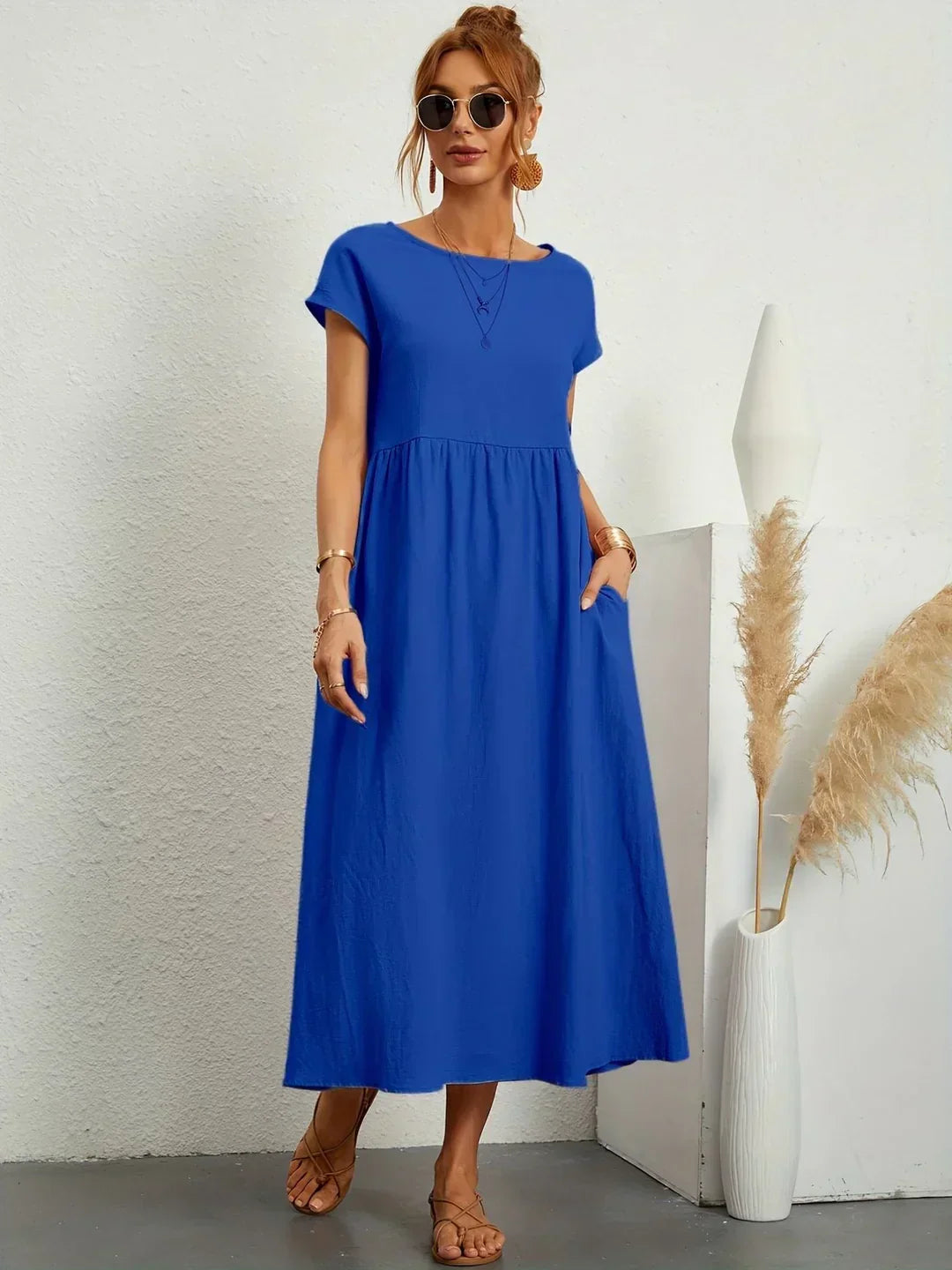 Gabrielle™ | Abito Midi Fluido - Eleganza Senza Tempo