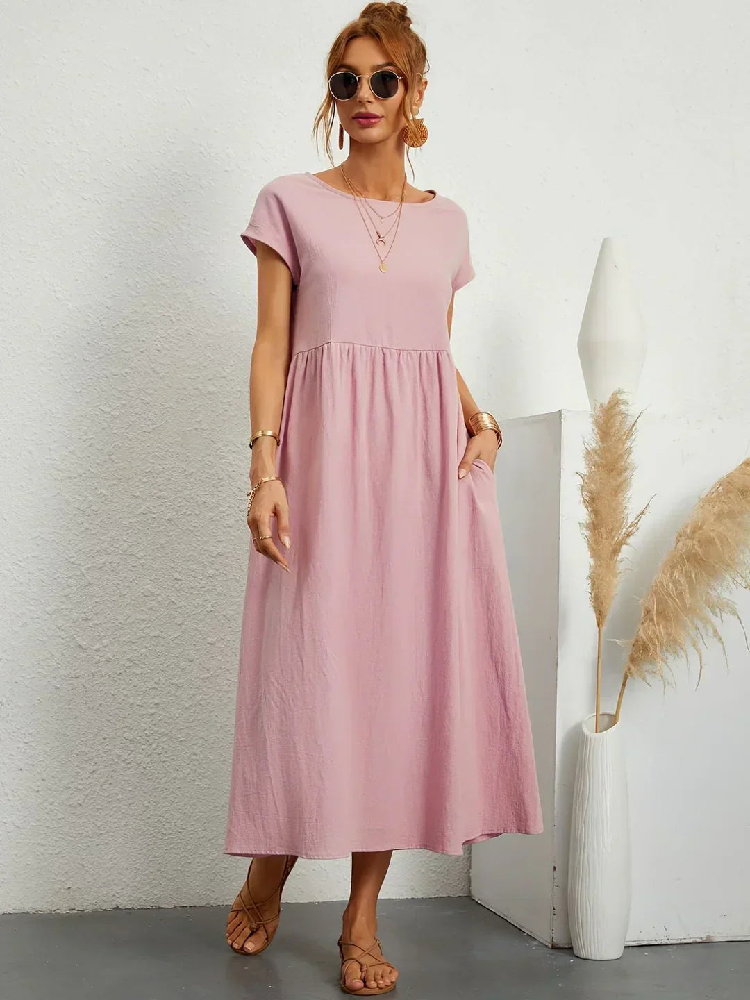 Gabrielle™ | Abito Midi Fluido - Eleganza Senza Tempo