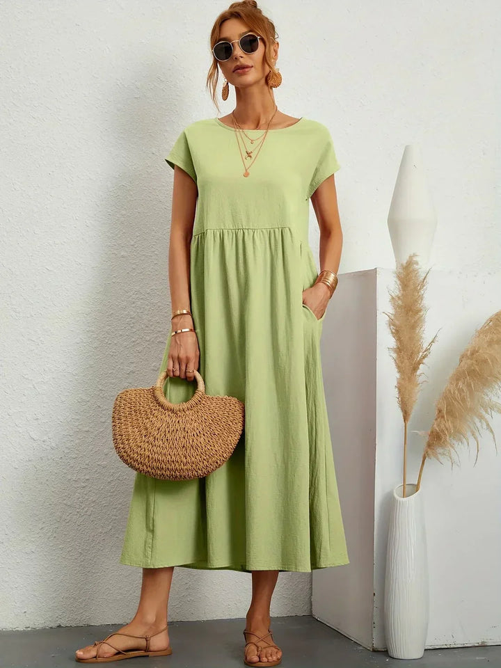 Gabrielle™ | Abito Midi Fluido - Eleganza Senza Tempo