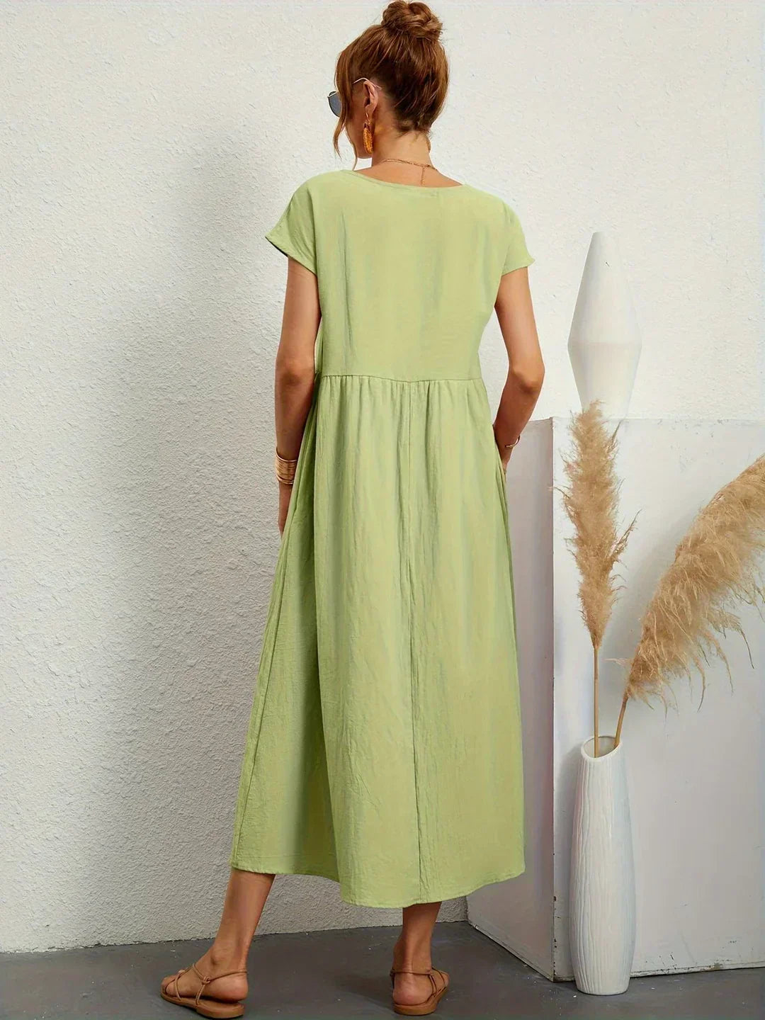 Gabrielle™ | Abito Midi Fluido - Eleganza Senza Tempo