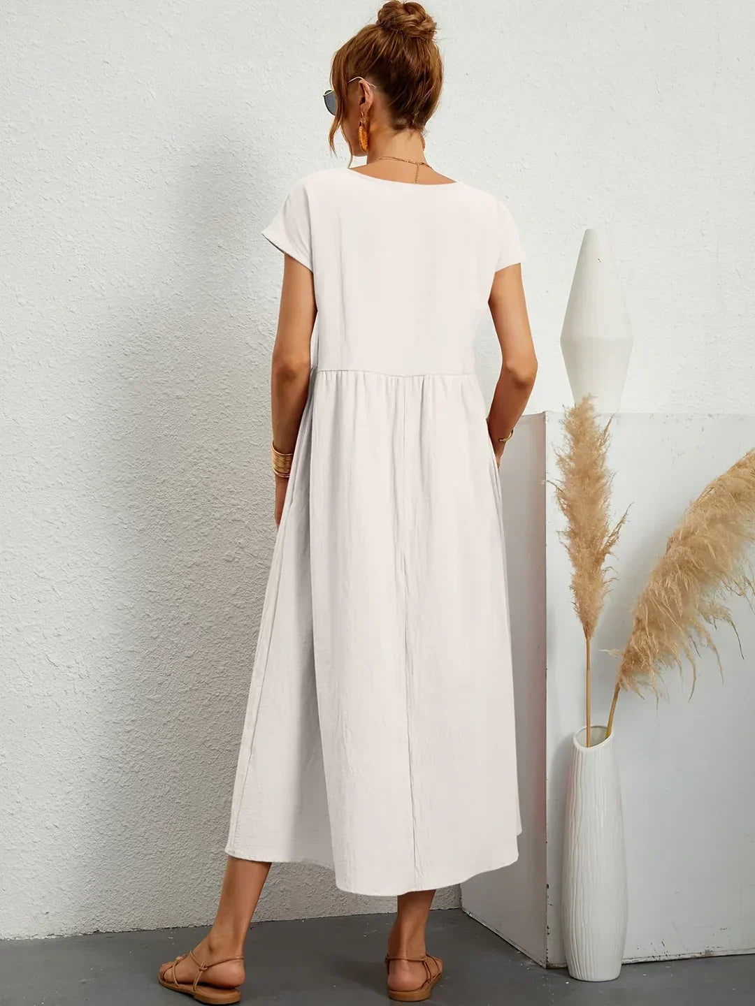 Gabrielle™ | Abito Midi Fluido - Eleganza Senza Tempo
