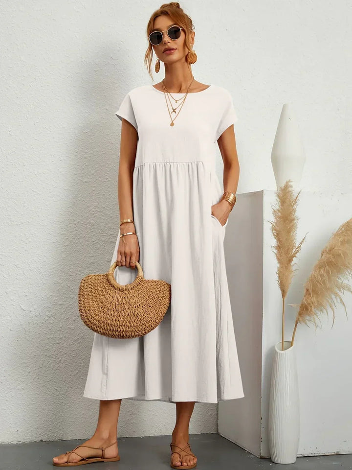 Gabrielle™ | Abito Midi Fluido - Eleganza Senza Tempo