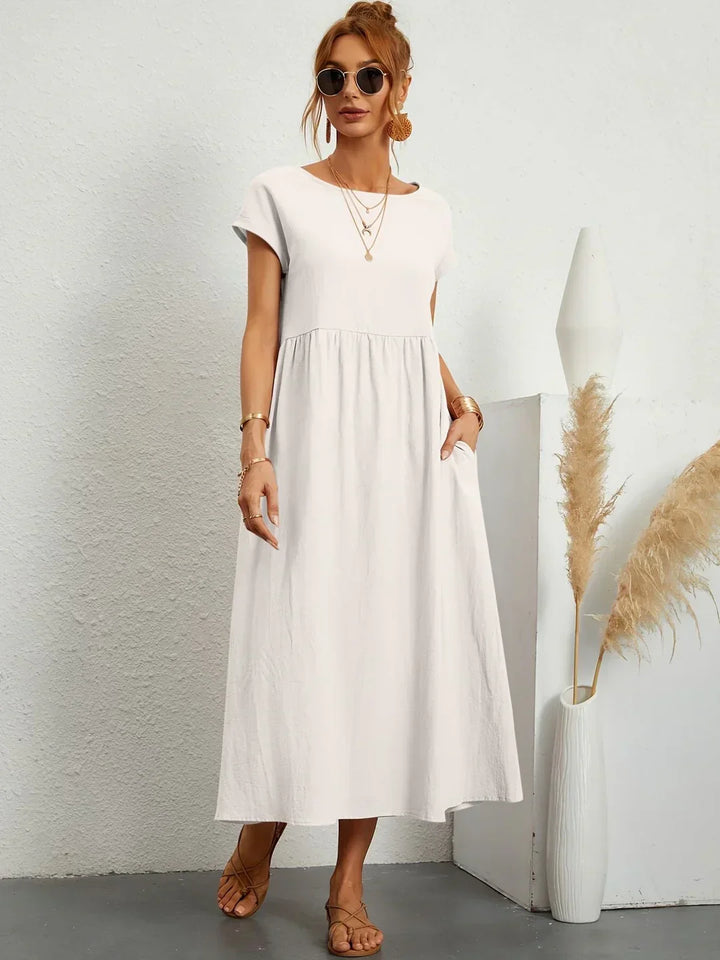 Gabrielle™ | Abito Midi Fluido - Eleganza Senza Tempo