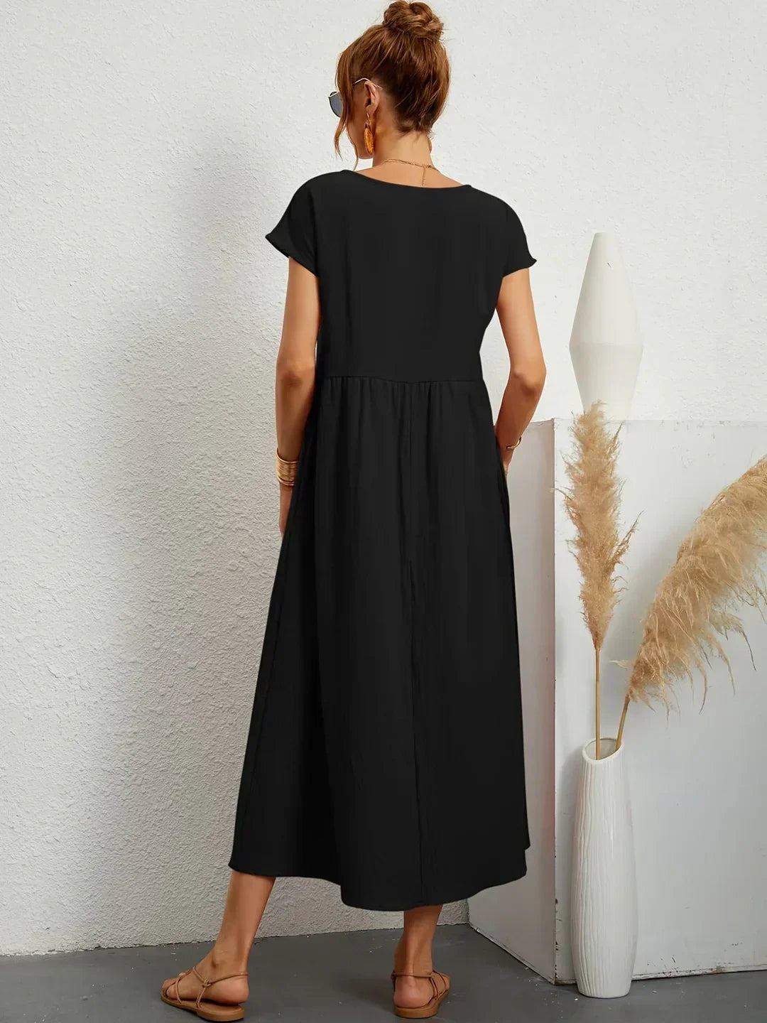 Gabrielle™ | Abito Midi Fluido - Eleganza Senza Tempo
