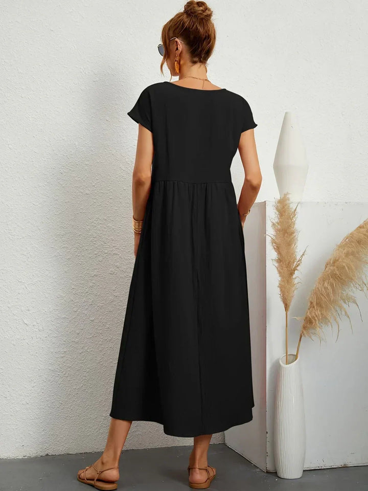 Gabrielle™ | Abito Midi Fluido - Eleganza Senza Tempo